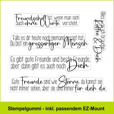 Gute Freunde - Stempelgummi